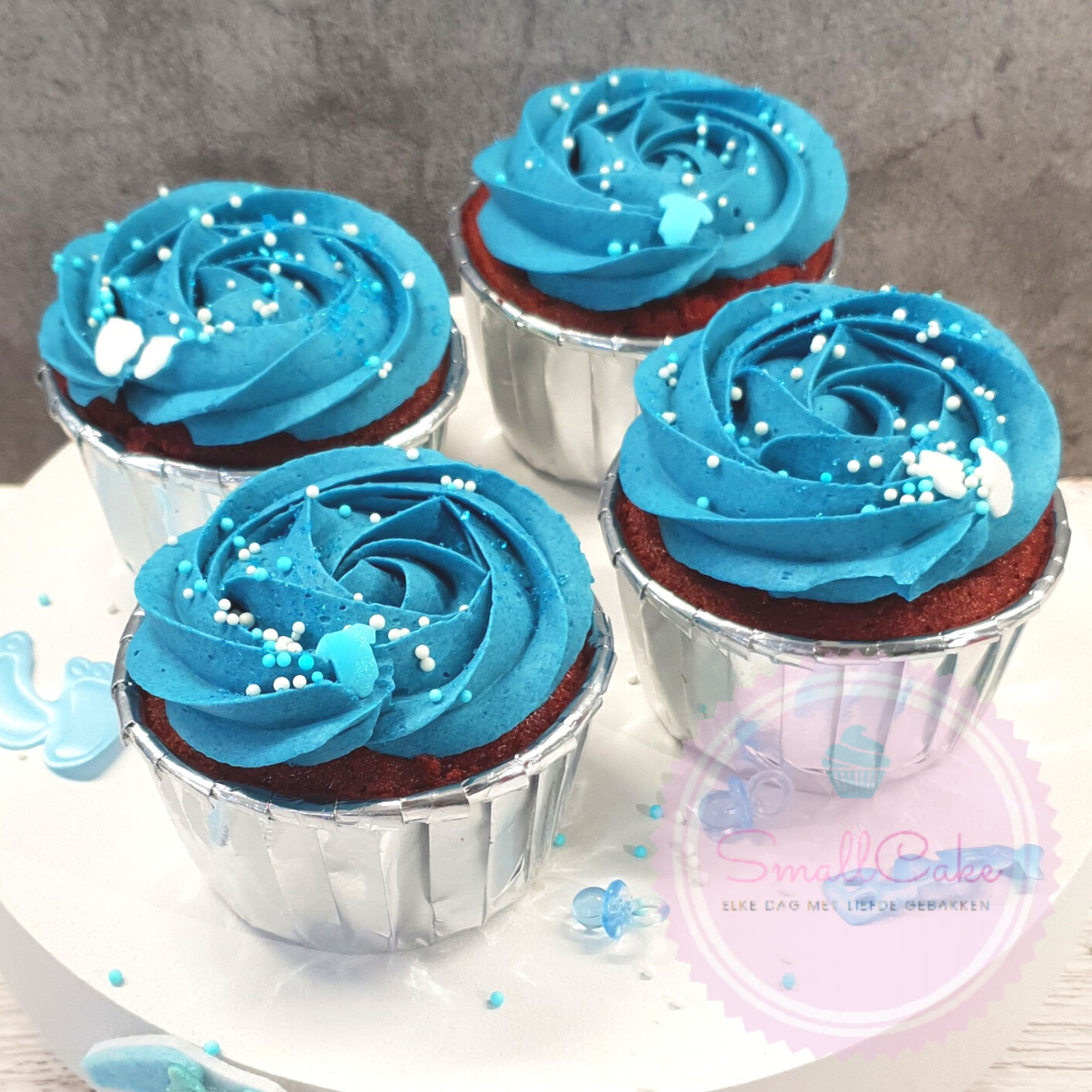 Babyshower: Rosette Cupcakes
