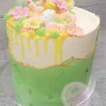 Paas taart met gele drip